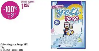 Géant Casino Cubes De Glace Pengo Yeti offre