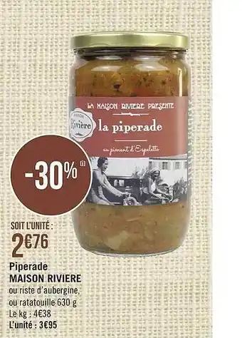 Géant Casino Piperade Maison Rivière offre