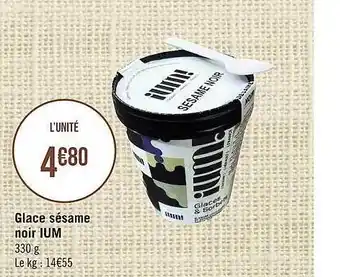 Géant Casino Glace Sésame Noir Ium offre