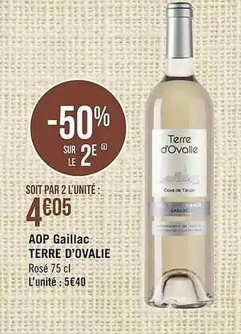 Géant Casino Aop Gaillac Terre D'ovalie offre