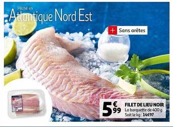 Auchan Filet De Lieu Noir offre