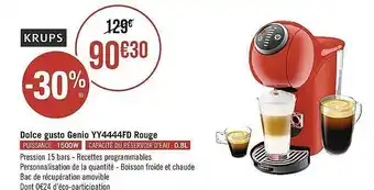 Géant Casino Dolce Gusto Genio Yy4444fd Rouge offre