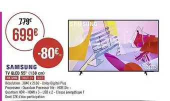 Géant Casino Tv Qled 55 offre