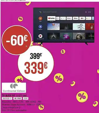 Géant Casino Tv Oled 50 offre