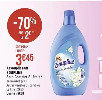 Casino Supermarchés Assouplissant Soupline Soin Compler Si Frais offre