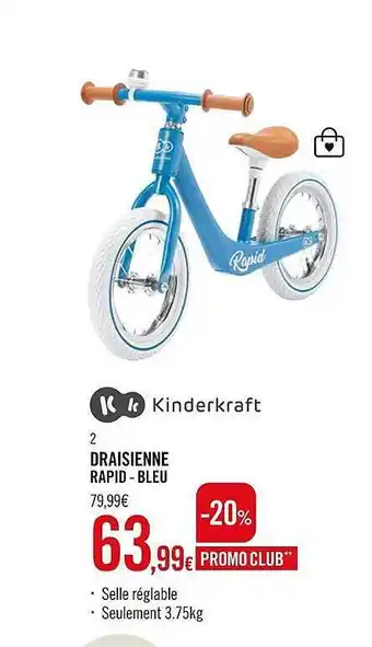 Orchestra Draisienne Rapid - Bleu Kinderkraft offre