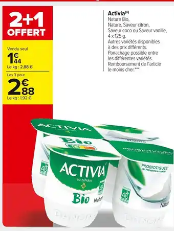 Carrefour Market Activia offre
