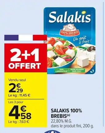 Carrefour Market Salakis 100% Brebis offre