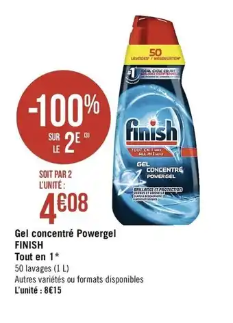 Gel concentré Powergel Finish Tout en 1