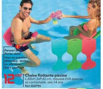 Gifi Chaise Flottante Piscine offre