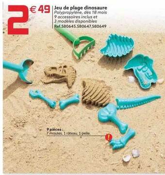Gifi Jeu De Plage Dinosaure offre