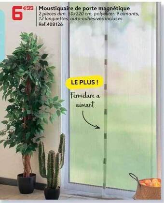 Gifi Moustiquaire De Porte Magnétique offre