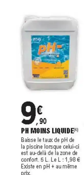 Ph Moins Liquide
