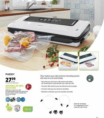 Lidl Silvercrest Appareil De Mise Sous Vide offre