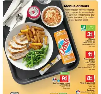 Menus Enfants