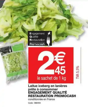 Promocash Engagement Qualité Restauration Promocash offre