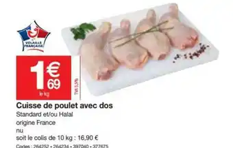 Promocash Cuisse De Poulet Avec Dos offre