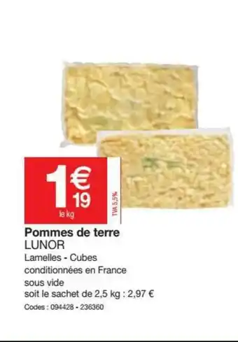 Promocash Pommes De Terre offre