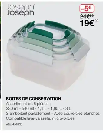 Costco Boites de Conservation offre