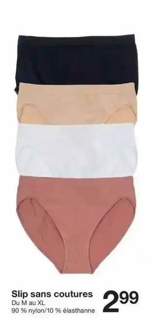 Zeeman Slip Sans Coutures offre