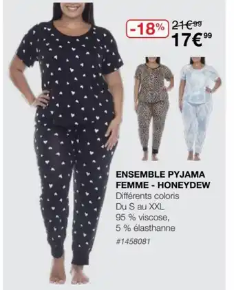 Costco Ensemble Pyjama Femme-Honeydew offre