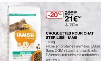 Croquettes Pour Chat Stérilisé-Iams