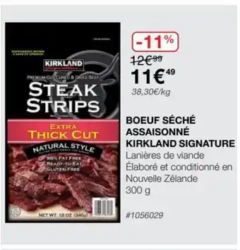Costco Boeuf Séché Assaisonné Kirkland Signature offre
