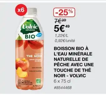 Costco Boisson Bio à l'Eau Minérale Naturelle de Pêche Avec Une Touche de Thé Noir-Volvic offre