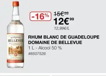 Costco Rhum Blanc de Guadeloupe Domaine de Bellevue offre