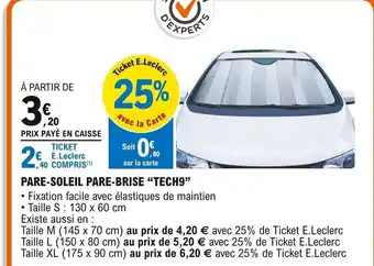 E.Leclerc L'Auto Pare-Soleil Pare-Brise Tech 9 offre