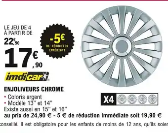 E.Leclerc L'Auto Enjoliveurs Chrome offre