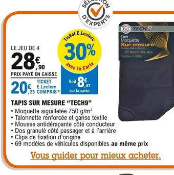 Tapis Sur Mesure Tech 9