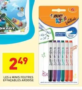 Stokomani Les 6 Mini Feutres Effaçables Ardoise offre