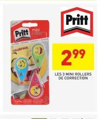 Pritt Les 3 Mini Rollers de Correction