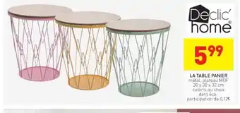 Stokomani La Table Panier offre