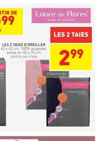 Stokomani Les 2 Taies d'Oreiller offre