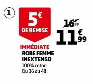 Auchan Robe femme inextenso offre