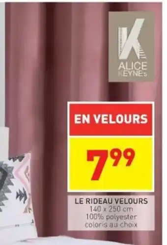 Stokomani Le Rideau Velours offre