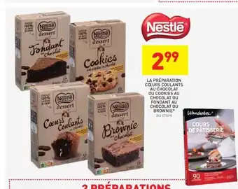 Stokomani Le Préparation Cœurs Coulants Au Chocolat Ou Cookies Au Chocolat Ou Fondant Au Chocolat Brownie offre