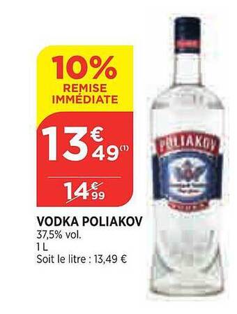 Maximarché Vodka Poliakov offre