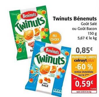 Colruyt Twinuts Bénenuts offre