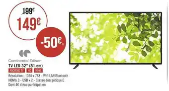 Casino Supermarchés Tv Led 32 offre
