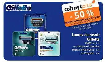 Colruyt Lames De Rasoir Gillette offre