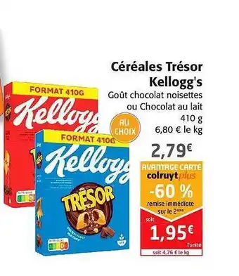 Colruyt Céréales Trésor Kellogg's offre