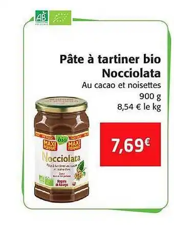 Colruyt Pâte à Tartiner Bio Nocciolata offre