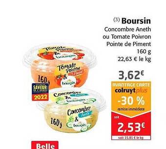 Colruyt Boursin offre