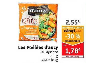 Colruyt Les Poêlées D'aucy offre