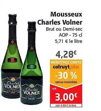 Colruyt Mousseux Charles Volner offre