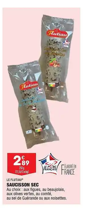ALDI Saucisson Sec Le Flutiau offre