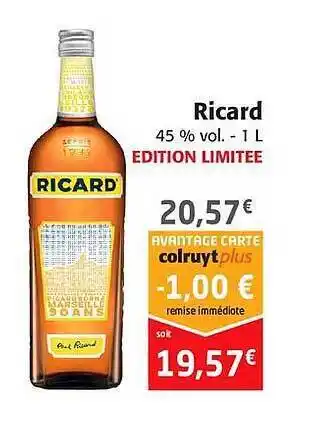 Colruyt Ricard offre